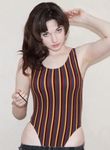 Lilly Gardner in tight black jeans